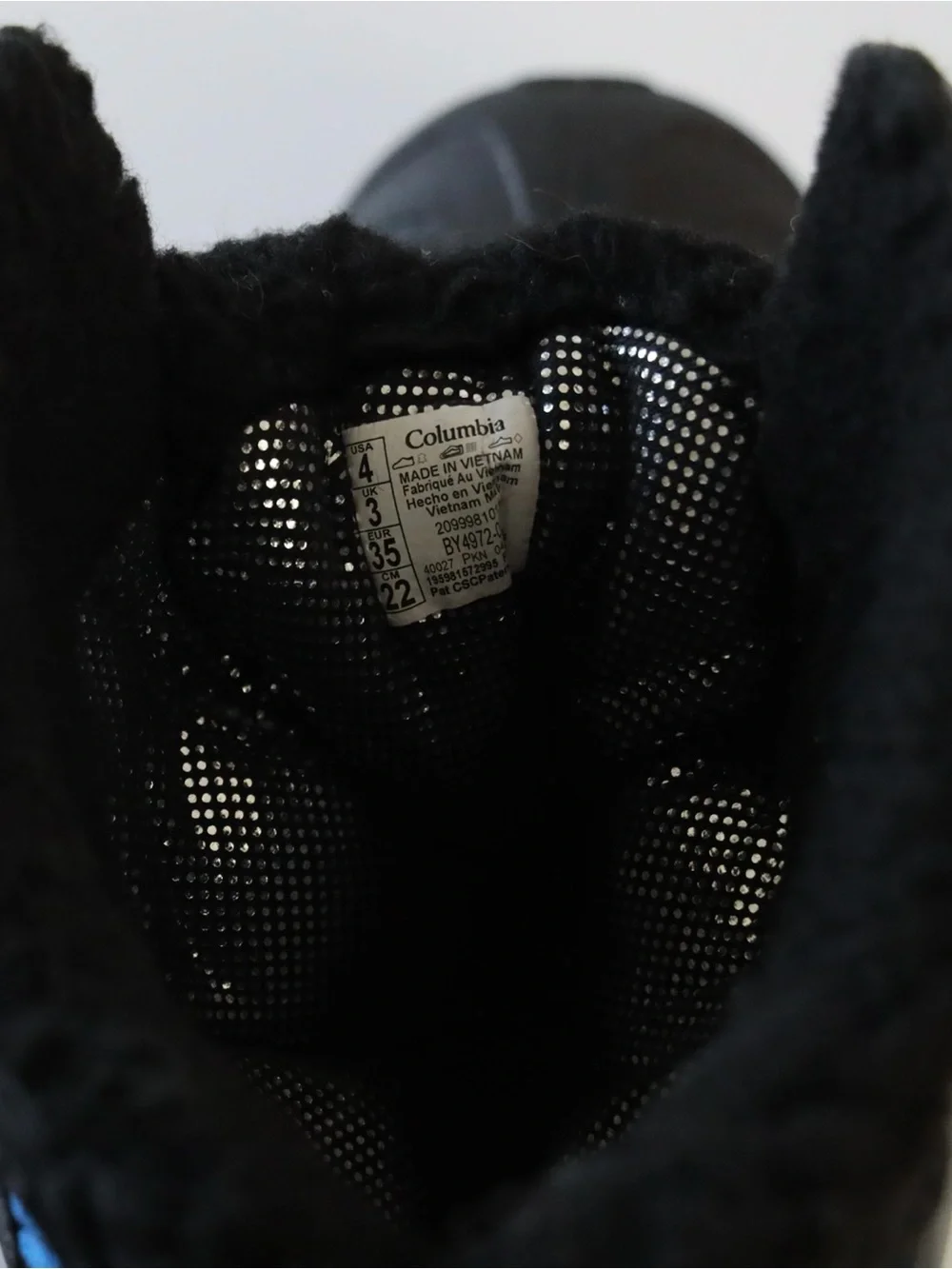 Kids Black and Blue Snow Boots